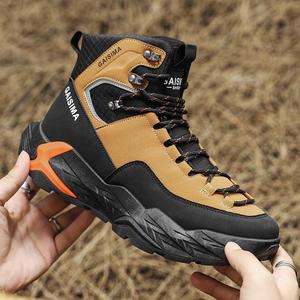 Chaussures de marche multicolores à tige haute, design confortable pour la randonnée en plein air, la marche sur sentier et le port quotidien décontracté - Product Image 2
