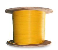 2 4 6 8 12 Core OM3 OM4 Indoor Outdoor Multimode Mode Tunggal 0.9Mm Serat Aramid Kabel Serat Optik Buffered Ketat