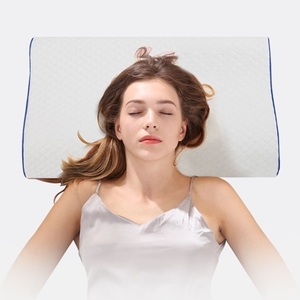 Gối ngủ chỉnh hình chống ngáy, giảm đau cổ, chất liệu mút hoạt tính hình sóng WJ-1004, thêu tùy chỉnh, chất liệu polyester/cotton, dùng cho khách sạn - Product Image 2