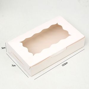 Boîtes à gâteaux en papier pliables simples avec fenêtre transparente, recyclables, option gaufrage, couleur personnalisée, pour sushi, bonbons, biscuits - Product Image 5