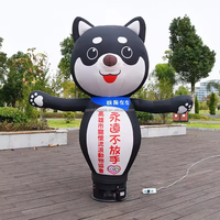 Publicité Extérieure Dansant Homme Tube Avec Souffleur Drôle Personnalisé Animal Dessin Animé Chat gonflable chien gode air danseur chien