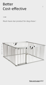Cages professionnelles en aluminium <span class=keywords><strong>pour</strong></span> animaux de compagnie avec table de toilettage intégrée - Cage de présentation pliable <span class=keywords><strong>pour</strong></span> chiens, clôture d'entraînement portable - Product Image 3