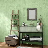 Papier peint autocollant de luxe en béton vert ORON, rouleaux de papier peint, autocollant mural, papier peint en béton, imperméable pour la décoration de la maison, Papel De Parede