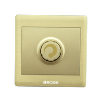 Interrupteurs muraux rotatifs BOGE A7K851 série A7K, variateur d'intensité lumineuse, design élégant, ignifuge, étanche, matériau PC, 250V, luxe moderne