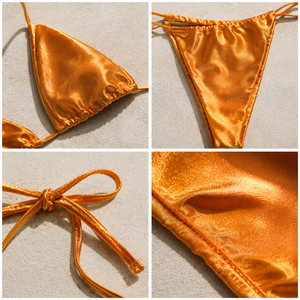 Fabricante de Bikinis, Traje de Baño Personalizado, Bikini Sexy con Brillantina, Conjunto de Bikini de Diseño de Lujo de Dos Piezas, Trajes de Baño para Mujer - Product Image 2