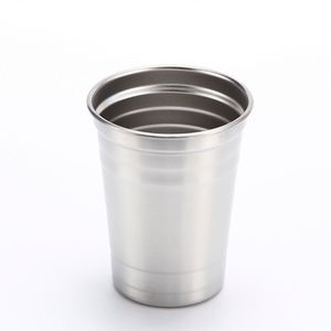 Vaso de Cerveza Apilable de Acero Inoxidable 304 de Pared Simple con Logotipo Personalizado, Vaso de Bar Apilable de Aluminio - Product Image 4