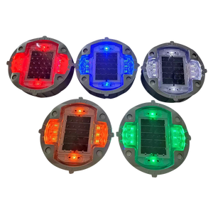 Cosyn 143*47mm 6 vis intégrées, marqueur de chaussée souterrain nivelé, LED Corée, yeux de chat clignotants, clignotants solaires IL300, plots routiers lumineux - Product Image 1