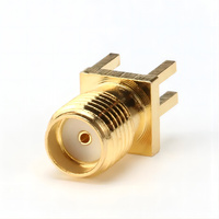 Conector Hembra SMA Chapado en Oro BWSMA-KE-P001, 1.6mm, Montaje Recto con Borde para Soldar, Gran Venta