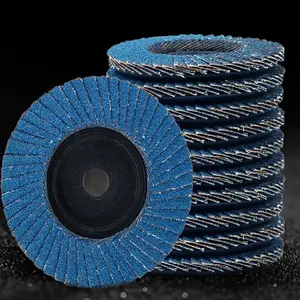 Ceramic 60 Grit 400 Grit Sanding Grinding Metal Plastic Plate Fiberglass Backing Abrasive Flap Disc Wheels