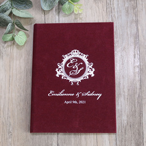 Mẫu Miễn Phí Thanh Lịch Tập Sách Nhung Wedding Lời Mời Thẻ Vàng Bạc Gương Acrylic Foiling Lời Mời Với Hộp Phong Bì - Product Image 4