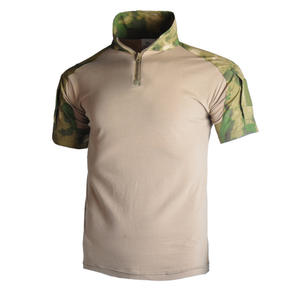Camiseta <span class=keywords><strong>de</strong></span> manga corta <span class=keywords><strong>de</strong></span> camuflaje para hombre, tela transpirable, fuerte resistencia al desgaste - Product Image 6