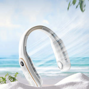 Ventilador de Cuello Portátil Recargable USB de 1200mAh con Tres Velocidades, Diseño Moderno y Popular para Uso en Auto, Exteriores y Hoteles - Product Image 4