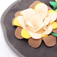 Juguete de alimentación lenta para perros grandes de 60 cm, tapete olfativo suave con forma de flor para juegos de enriquecimiento