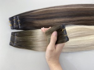 Extensiones de Cabello Humano Ruso Virgen Genius Weft 12A, Sin Remy, 30 Pulgadas, Rubio Ondulado Europeo, Invisible, Rizado, Doble Trama - Product Image 3