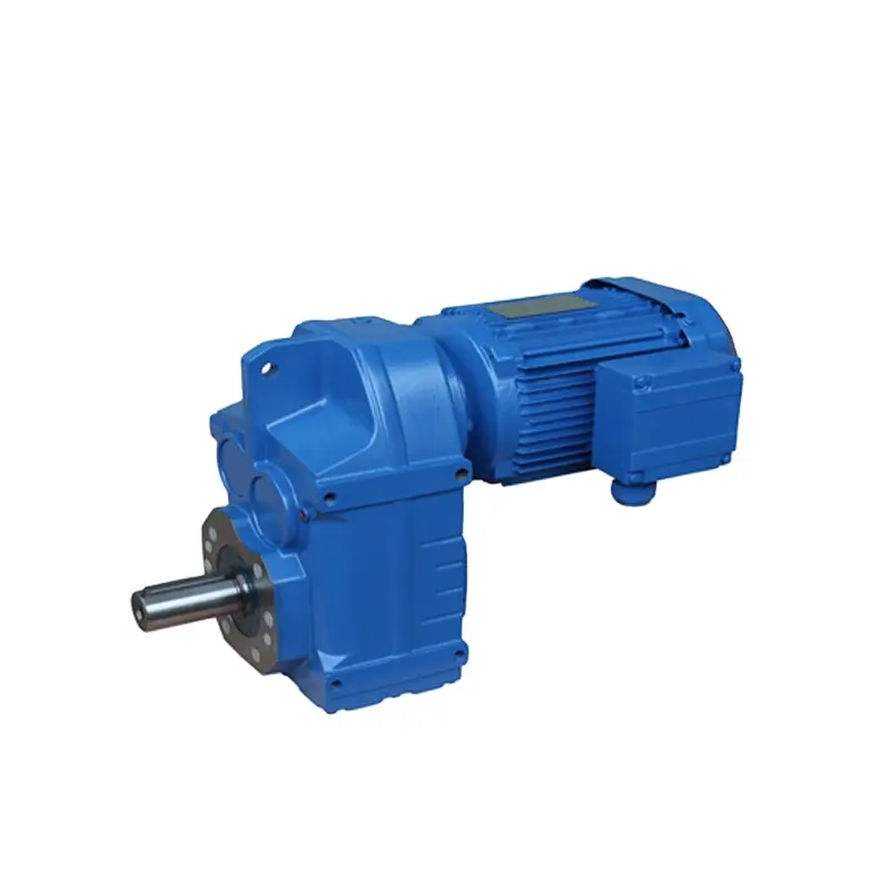 Motor reducer F series parallel shaft helical gearbox low speed speed reducer