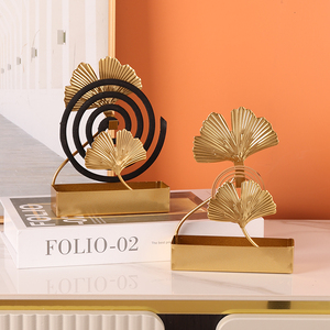 Ginkgo Leaf <b>Mosquito</b> <b>Coil</b> Holder Nordic Iron Tray Indoor Support Stand <b>Mosquito</b> <b>Coil</b> Lighting Device - Product Image 5