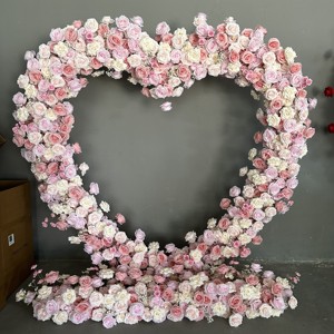 Gapura Bunga Hati Grosir, Bunga Artifisial, Gapura Bunga Pernikahan, Arreglos Florale, Latar Belakang untuk Dekorasi Acara - Product Image 3