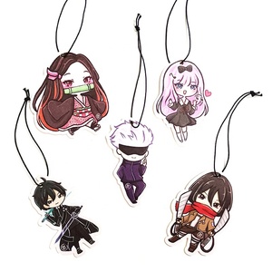 Long Lasting Fragrant Fancy Cartoon Perfumed Cards Custom Design Hot Sale Anime Figure Llaveros Dolls Car Air Freshener