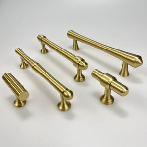 Trung Quốc Brass-Chien xử lý đồ nội thất phần cứng xử lý Brass vàng rắn nhà bếp Brass kéo - Product Image 5