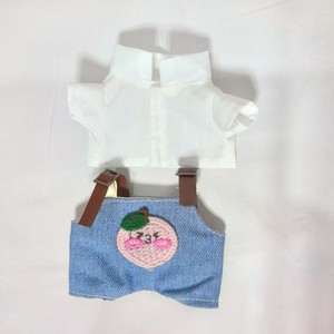 Nueva Ropa Hecha a Mano para Muñecas de 17 cm, Conjunto de Sombrero y Overol Bonitos, Colores Verde, Naranja y Azul, Conjuntos de Ropa al por Mayor - Product Image 5