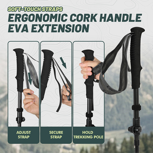 <span class=keywords><strong>Bastones</strong></span> <span class=keywords><strong>de</strong></span> <span class=keywords><strong>Trekking</strong></span> Plegables KingGear Ultraligeros <span class=keywords><strong>de</strong></span> 5 Secciones con Empuñaduras <span class=keywords><strong>de</strong></span> Espuma EVA para Viajes y Senderismo - Product Image 6