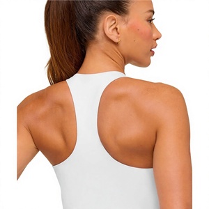 Women's <b>White</b> Halter Neck <b>Tank</b> <b>Top</b> Solid Color Breathable Knitted Sleeveless Minimalist Style - Product Image 5