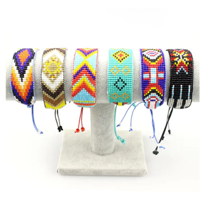 Bracelet tressé réglable en perles <span class=keywords><strong>Miyuki</strong></span> de style bohème - Product Image 6