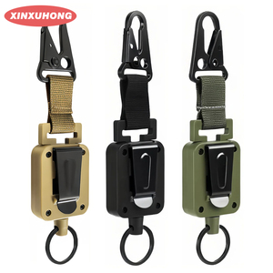 XXH-P009 Essentieel Voor Outdoor Camping Vierkant Zwart Plastic Sleutel Intrekbare Badge Haspel Sublimatie Intrekbare Badge Houder - Product Image 6