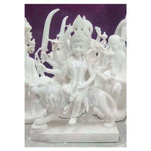 Moorti artisanal en marbre italien de Durga Maa - Product Image 1