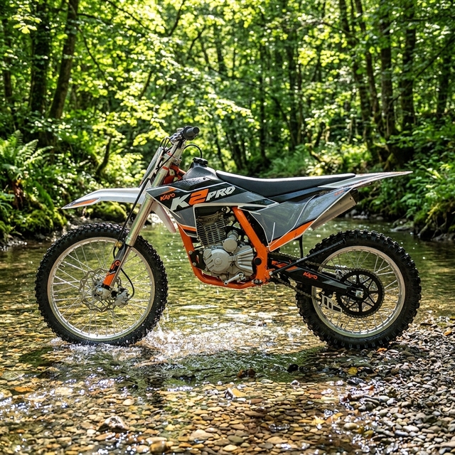 New KAYO K2 PRO 2025 250cc Air-Cooled Dirt Bike 5-Speed Adjustable Rear Suspension 7.5L Tank 14kW Power 100-105km/h Max Speed