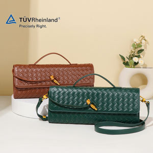 Bolso de Mano de Lujo de Alta Gama para Mujer, Nuevo Modelo 2026, Tejido de Cuero PU, Forma Cuadrada, Textura Tejida Moderna, Bolso Ligero - Product Image 1