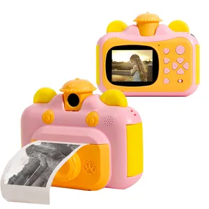 Горячая Распродажа, Детская камера с мгновенной печатью, камера для детей 1080P HD с термальной фотобумагой, игрушки для подарков на день рождения, Обучающие Дети
