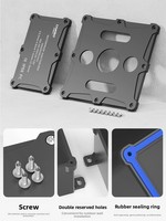 Boîtier de jonction électrique étanche IP68 en plastique ABS PC ignifuge, boîtier étanche à la pluie pour utilisation extérieure et souterraine