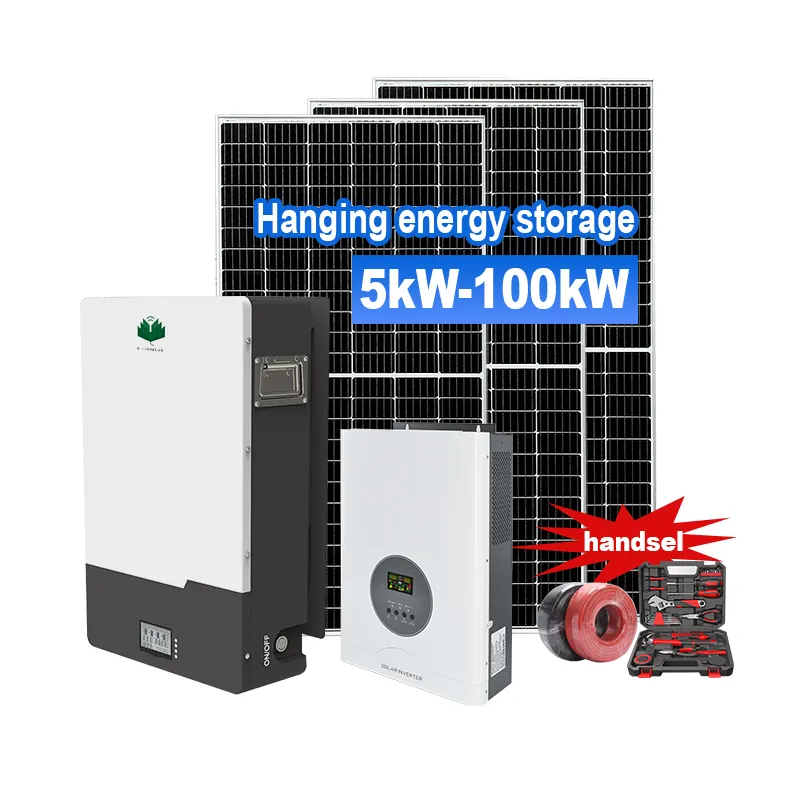 5KW 10KW 20KW Off-Grid sistema di energia solare/Home pannello solare Kit 3000W 5000W batteria solare 10KW