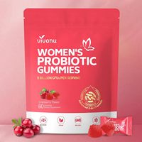 Gummies Probiotiques à la Canneberge pour Femmes XIYUE (60 unités) pour Améliorer la Densité Osseuse et Soutenir le Système Immunitaire - Supplément Vitaminique