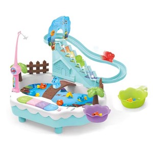 ITTL 10% fonctionne sur batterie, joli jeu de pêche au cochon et escaliers avec son USB, musique, poésie - Product Image 1