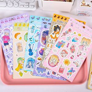 Impression de feuilles d'autocollants personnalisés FX A5, autocollants en vinyle transparent imperméables, autocollants mignons de dessins animés pour enfants - Product Image 2