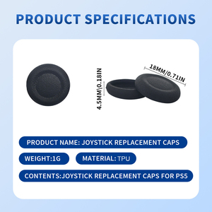 Tapas de Repuesto para Joystick de <span class=keywords><strong>PS5</strong></span> y PS4, Antideslizantes, para Control Dual Sense y <span class=keywords><strong>Dualsense</strong></span> Edge - Product Image 5