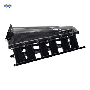 Ống dẫn khí nạp bằng sợi carbon + nhôm billet SK CUSTOM 12 Injector dành cho động cơ Toyota 1JZ 2JZ GTE - Product Image 5