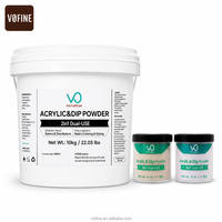 Poudre acrylique transparente VO Custom 8oz pour ongles, lot de poudre acrylique en vrac pour ongles, poudre acrylique rose couvrante, poudre de trempage en gros