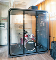 Cabine d'enregistrement insonorisée, Pod de bureau mobile, Cabine acoustique moderne pour le sommeil, le streaming en direct, le KTV, le studio et l'entrepôt