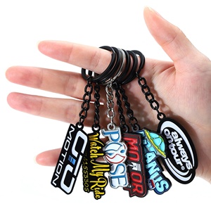 Customize Enamel Letter Alloy Metal Keychain <b>Thank</b> <b>You</b> Product Gifts Custom Key Ring for Promotional Business Gift - Product Image 1