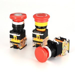 Interrupteur d'arrêt d'urgence YHBS-38-22R 10A, diamètre du trou 22 mm, livraison non incluse - Product Image 5