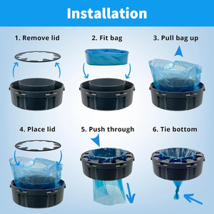 Abfall Nachfüll beutel Litter Locker Littycat Starker Film Geruchs schloss Design Windel Entsorgung Sack Eimer Taschen Baby Toiletten sitz bezug - Product Image 2