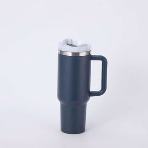 Stainless Steel Tumbler Handle Straw 30 Oz Vacuum Insulated Leak-Proof Eco-Friendly Travel Mug <b>Hot</b> Cold <b>Drinks</b> Multiple Colors - Product Image 5