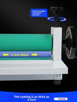Laminateur manuel à froid BYON TK650T A3/A4/A5 pour montage de films publicitaires, photos de studio, affiches grand format et panneaux KT