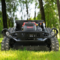 Robot Pemotong Rumput Listrik Remote Control 4-Tak Silinder Tunggal Harga Grosir Pabrik untuk Lapangan Golf, Kebun, dan Pertanian