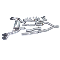 Silenciador de tubo medio trasero de tres litros para BMW X3 M40i 2022, con válvulas eléctricas de acero inoxidable 304, salida cuádruple, tamaño CE 110X52X22, venta al por mayor