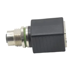 M12 Connector 8 Pin DIN Type IP67 Waterproof Industrial <b>Adapter</b> with Female Rj45 <b>Plug</b> Circular Connector - Product Image 3
