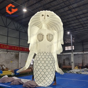 Personaje de Dibujos Animados de Sirena Inflable Gigante, Modelo de Sirena Princesa del Mar Inflable Personalizado para Decoración de Fiestas y Eventos - Product Image 5